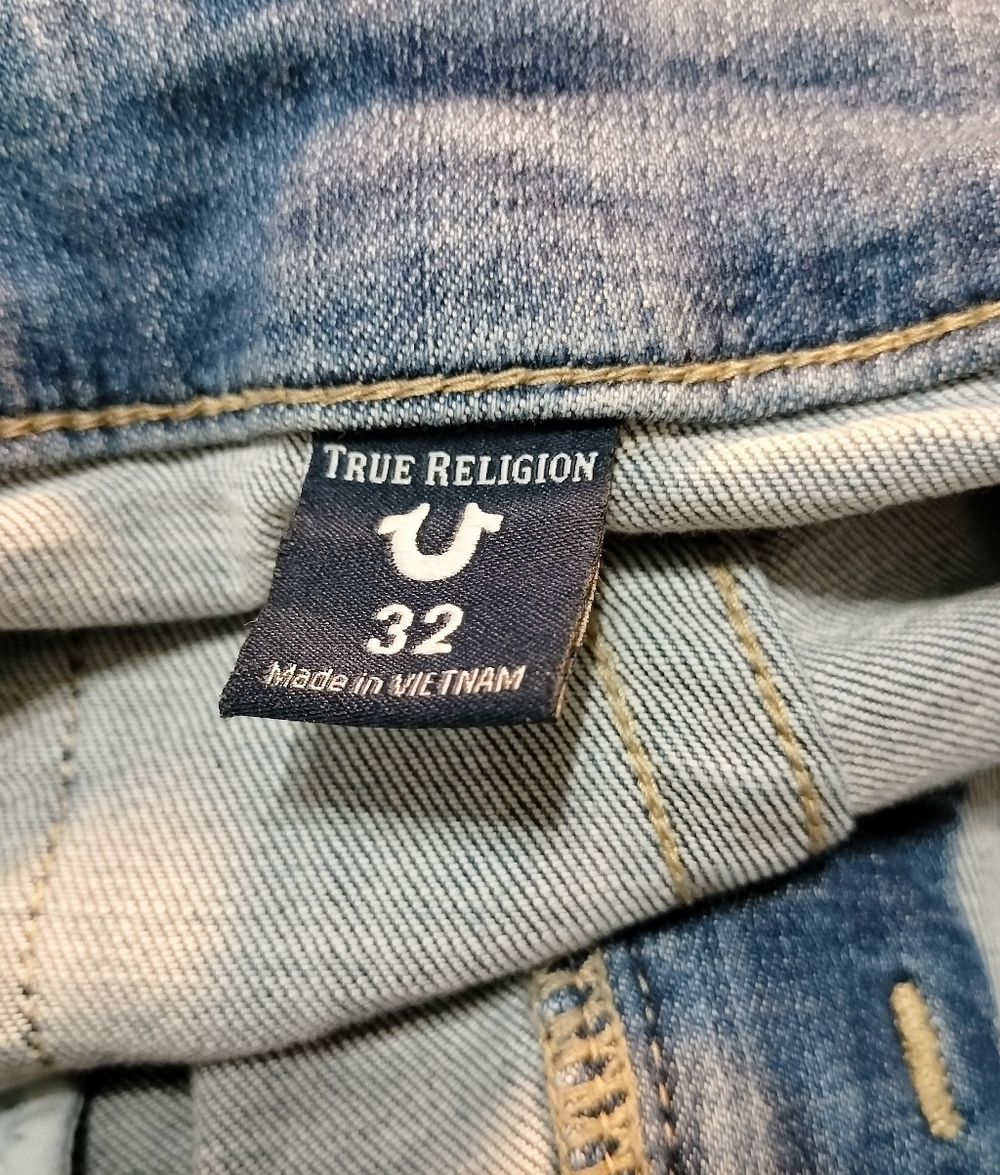 True Religion Vintage Vibes, Classic, Jennie Light Blue Curvy Skinny Jeans SZ-32 - Picture 4 of 7